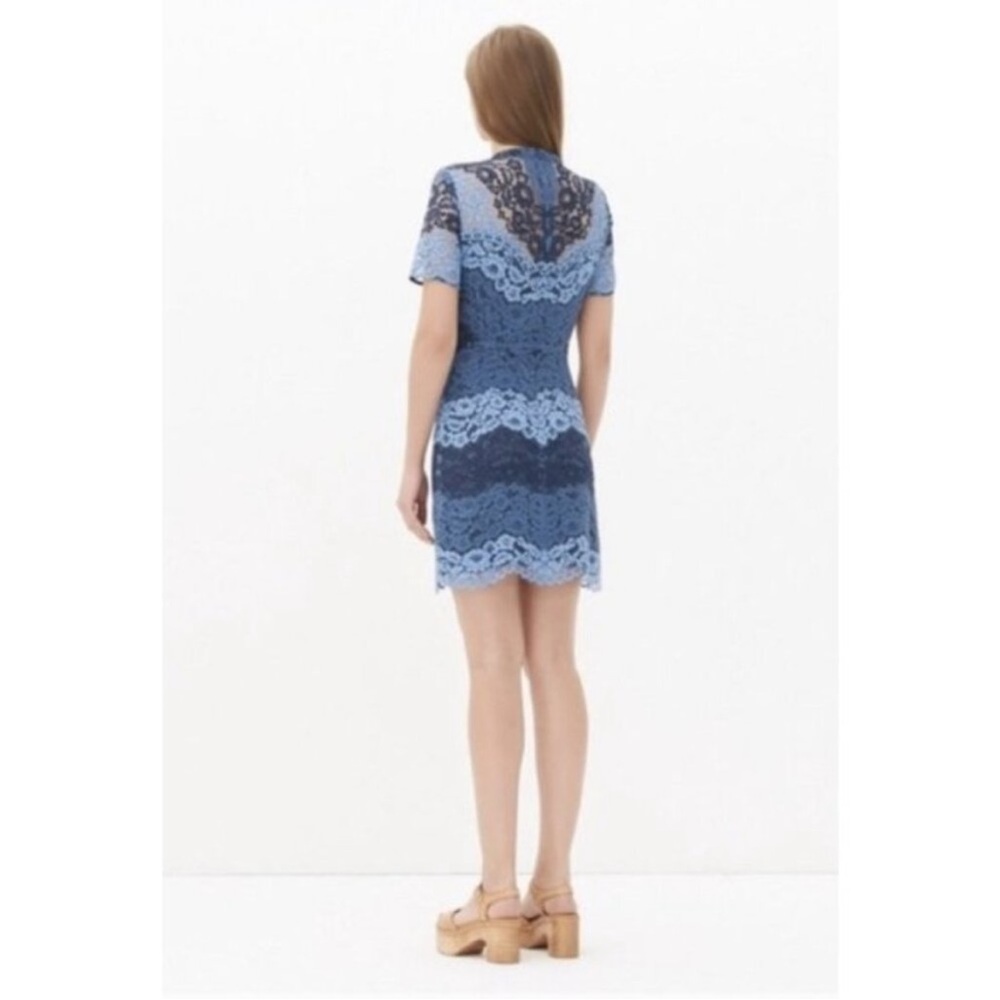 Sandro blue lace mini dress - Picture 3 of 13